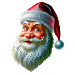 Festive Santa Face Png Hgm86 PNG Image