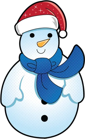 Festive Snowman Clipart PNG Image