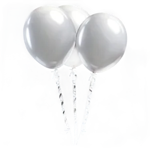 Festive White Balloons Png 93 PNG Image