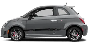 Fiat500 Abarth Side View PNG Image