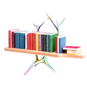 Fiction Books On Shelf Png Btv PNG Image