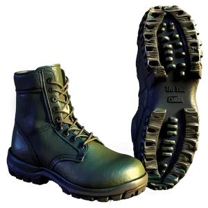 Field-ready Soldier Boots Png 06292024 PNG Image