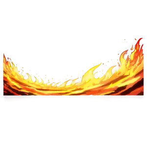 Fierce Anime Fire Wave Png Uql PNG Image