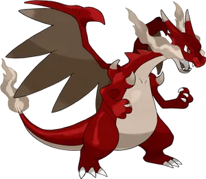 Fierce Charizard Pokemon PNG Image