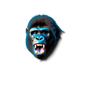 Fierce Gorilla Roar Png Jnn PNG Image