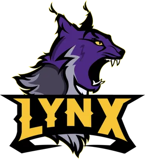 Fierce Lynx Mascot Logo PNG Image