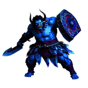 Fierce Oni Warrior Png 06122024 PNG Image