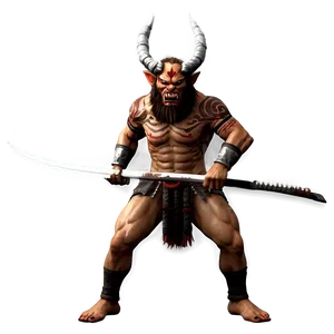 Fierce Oni Warrior Png Kfx56 PNG Image