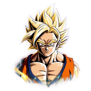 Fierce Super Saiyan Hair Png 06122024 PNG Image