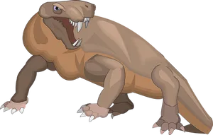 Fierce_ Tyrannosaurus_ Rex_ Illustration PNG Image