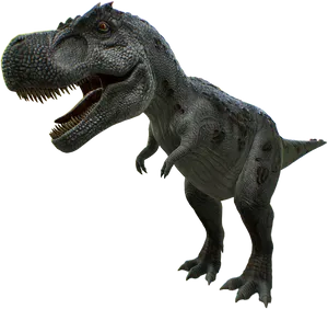 Fierce Tyrannosaurus Rex Model PNG Image