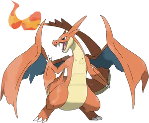 Fiery_ Charizard_ Pokemon PNG Image