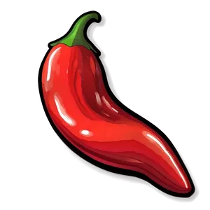 Fiery Chili Pepper Graphic Png 24 PNG Image