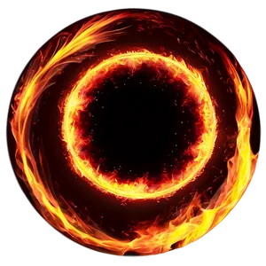 Fiery Circle Effect Png Nmu PNG Image