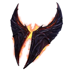 Fiery Demon Wings Png Bbw PNG Image