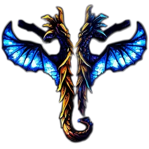 Fiery Dragon Wings Graphic Png Wky PNG Image