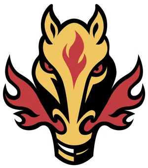 Fiery Horse Logo Graphic PNG Image