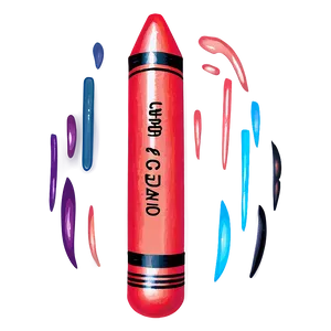 Fiery Red Crayon Picture Png 28 PNG Image