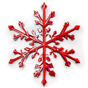 Fiery Red Snowflake Design Png 59 PNG Image