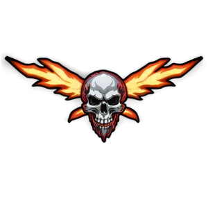 Fiery Skull Emblem Png Thm PNG Image