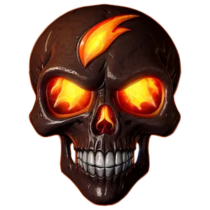 Fiery Skull Emblem Png Xwo67 PNG Image