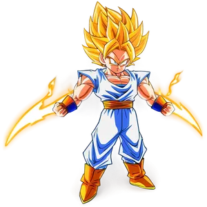 Fiery Super Saiyan Hair Png Ulr13 PNG Image