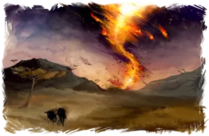 Fiery_ Tornado_ Artwork PNG Image