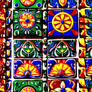 Fiesta Spanish Tiles Background Png Cdr PNG Image