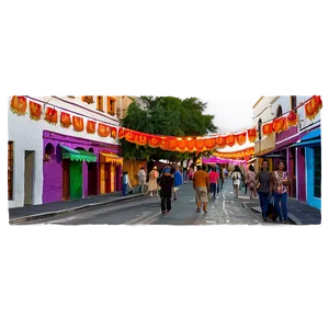 Fiesta Street Scene Png 06202024 PNG Image