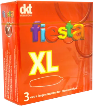 Fiesta X L Condom Pack Image PNG Image