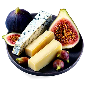 Figs And Cheese Platter Png 06252024 PNG Image