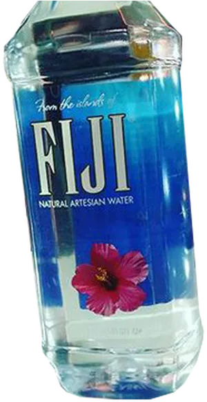 Fiji Water Bottle Branding PNG Image