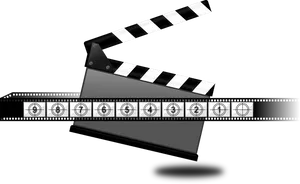 Film Clapperboardand Filmstrip Vector PNG