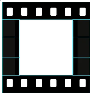 Film Strip Frame Graphic PNG