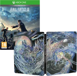 Final Fantasy X V Game Cover Art PNG