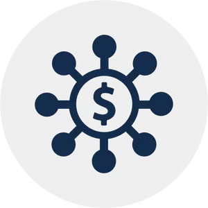 Financial Network Icon PNG Image