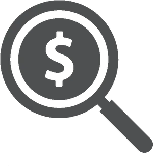 Financial Search Icon PNG Image