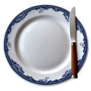 Fine Dining White Plate Png Rro47 PNG Image