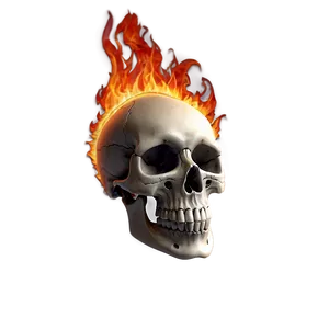 Fire Blaze Skull Art Png Yqp PNG Image