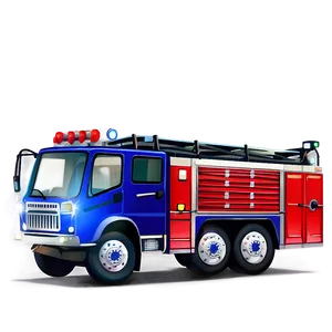 Fire Engine Car Vector Png Qjl PNG Image