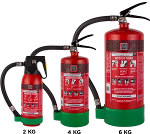 Fire Extinguishers Different Sizes PNG Image