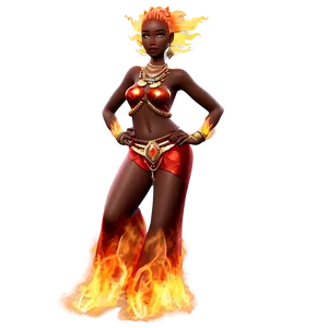 Fire Spirit Goddess Png 06252024 PNG Image