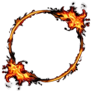 Fire Swirl Border Png Mhd96 PNG Image