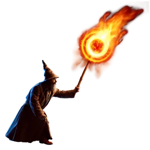 Fireball Wizard Magic Png 06112024 PNG Image