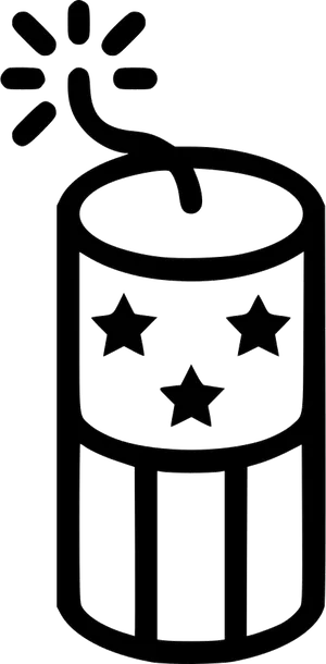 Firecracker Icon Outline PNG Image