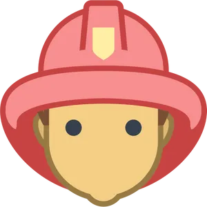 Firefighter Emoji Icon PNG Image