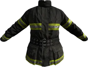 Firefighter Jacket Protective Gear PNG Image