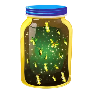 Fireflies In A Jar Png 48 PNG Image