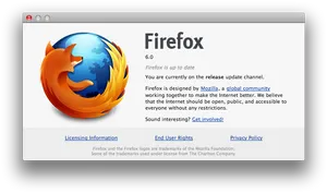 Firefox6 Update Screen PNG Image