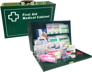 First Aid Medical Cabinet Contents PNG Image